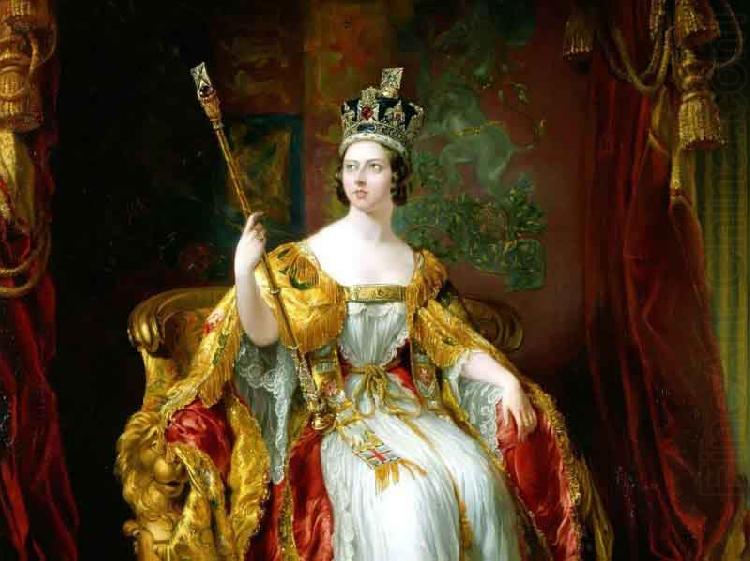 George Hayter State portrait of Queen Victoria china oil painting image